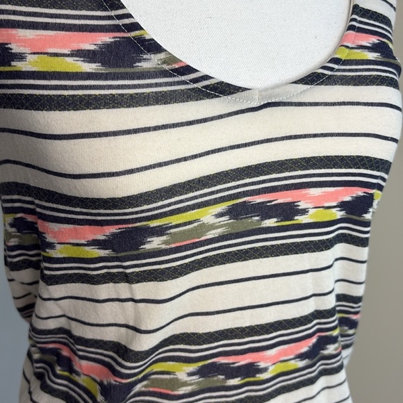 BDG Women's Striped Tank Top - Black, White, Pink, Yellow. Small - Picture 2 of 8